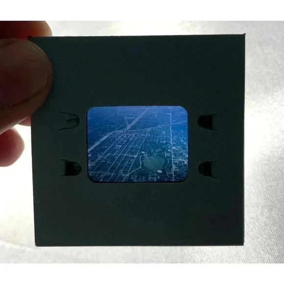 VTG Lot of 18 Chicago IL City Planes Aerial View 35mm Film Slides 60s - Picture 9 of 13